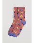 Γυναικείες Κάλτσες 2 τεμ. Ysabel Mora Y12878-01 χωρίς λάστιχο,  βαμβακερή με τύπωμα "Σκυλάκια", Σ.ΜΗΛΟ/ΓΚΡΙ